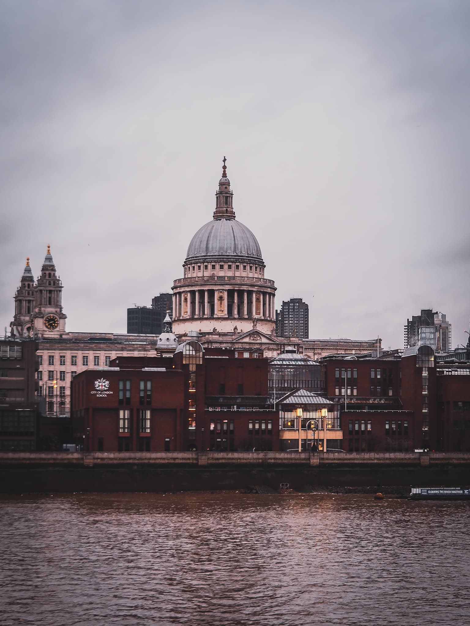 St Pauls Cathedral London Baroque Dramatic Sky